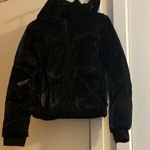 GAP Kids Shiny Black Puffer Jacket